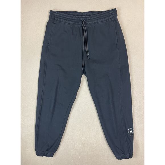 Adidas Stella McCartney Pants Womens XL Black Athletic Tapered Heavyweight Sweat - Picture 1 of 16